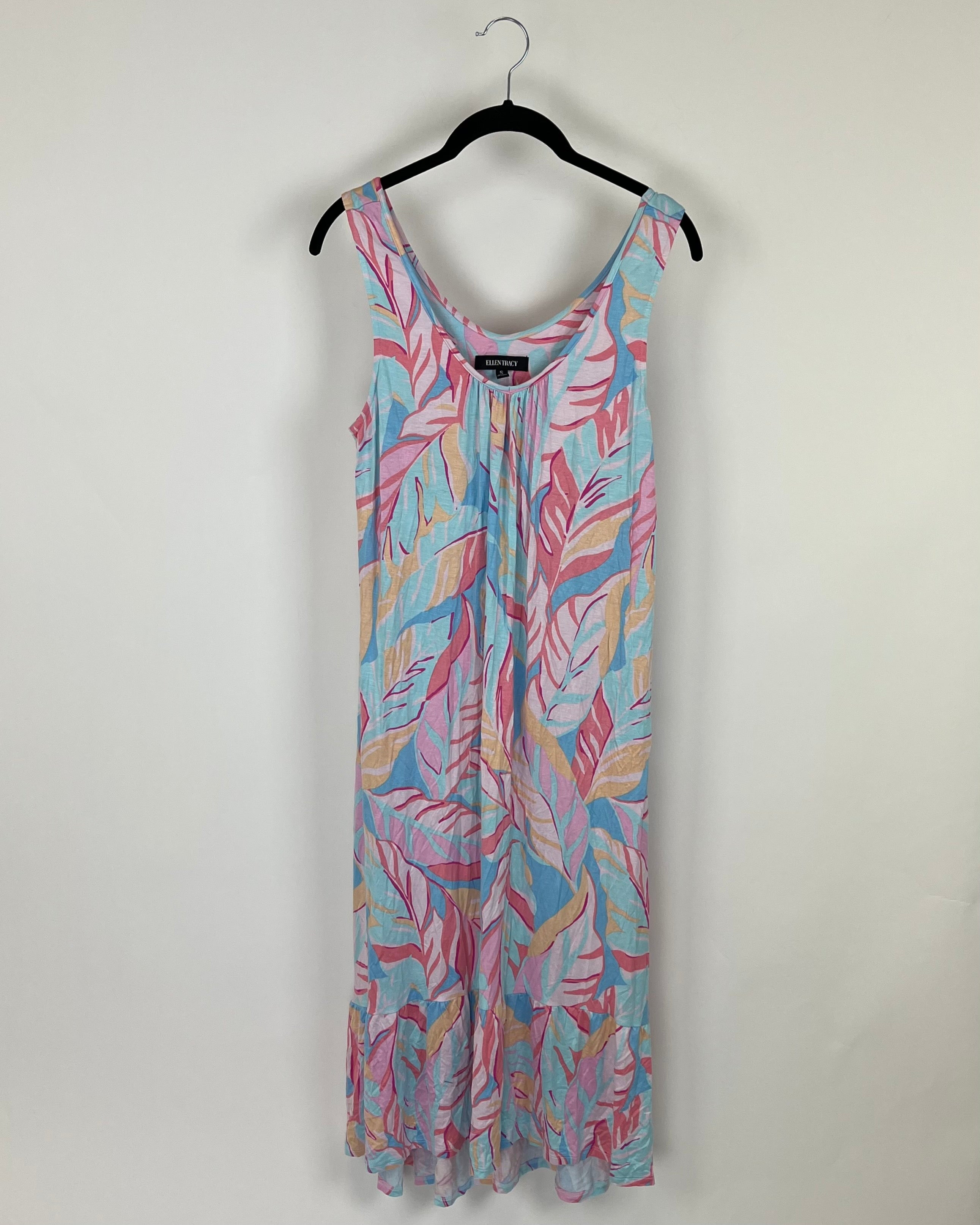ellen tracy maxi dress Ellen Tracy Floral Print Lounge Dress