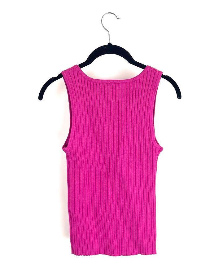 Mulberry Purple Knit Tank and Sweater Set - Small