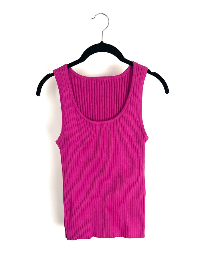 Mulberry Purple Knit Tank and Sweater Set - Small