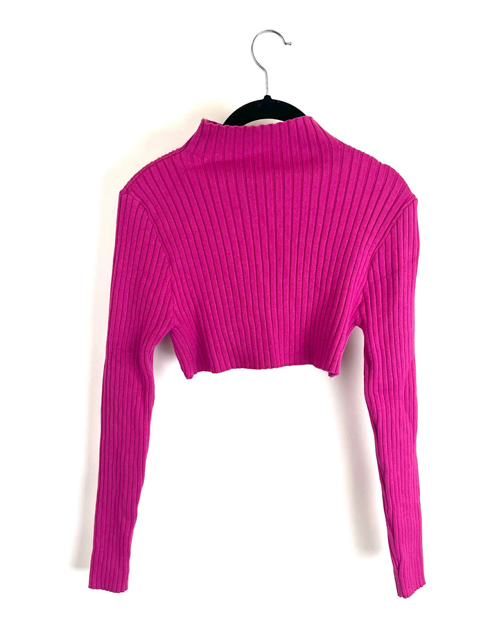 Mulberry Purple Knit Tank and Sweater Set - Small