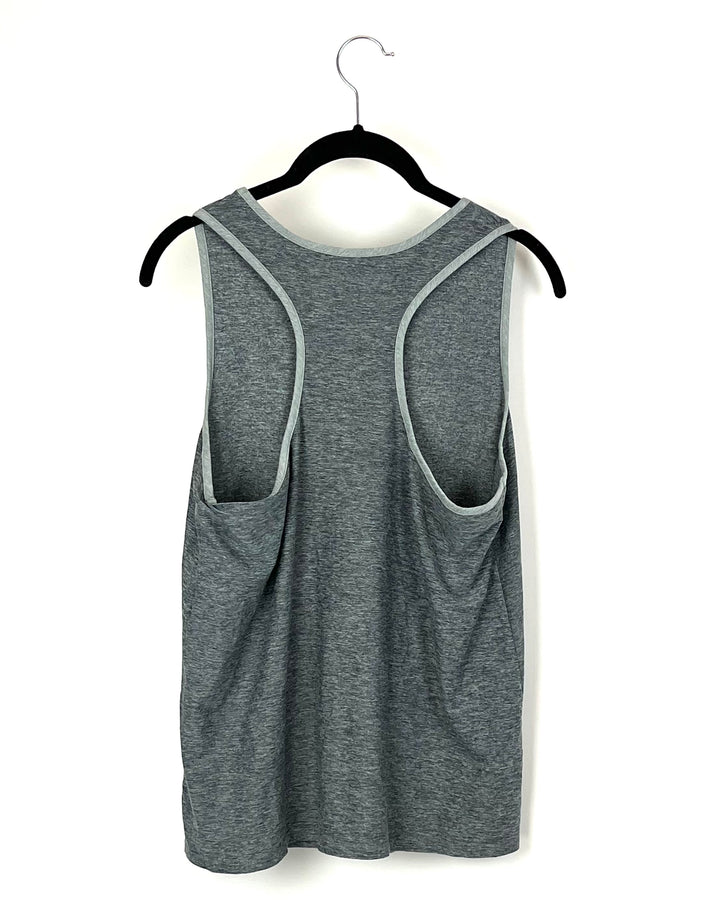 Heather Gray Logo Tank - Medium