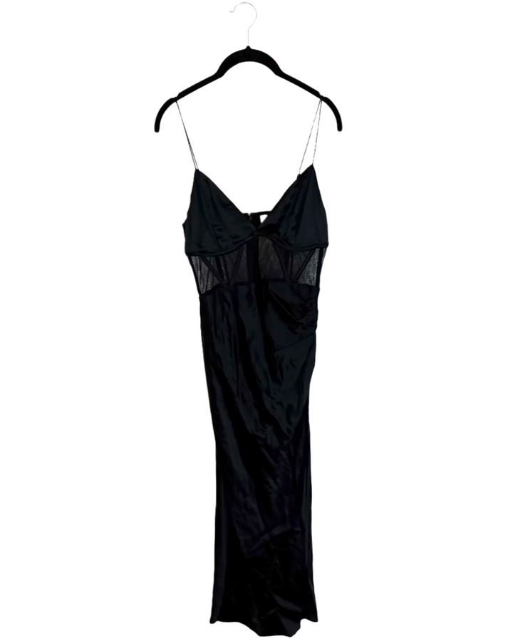 Black Side Slit Dress - Size 4/6