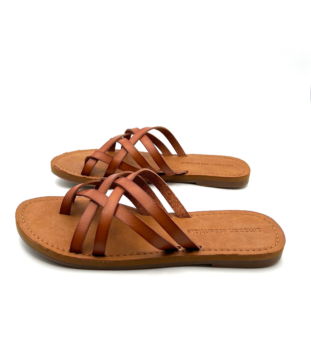Brown Strap Sandals - Size 6