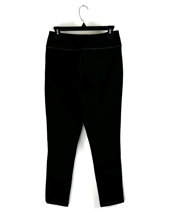 Dark Wash Contrast Stitching Jeans - Size 6