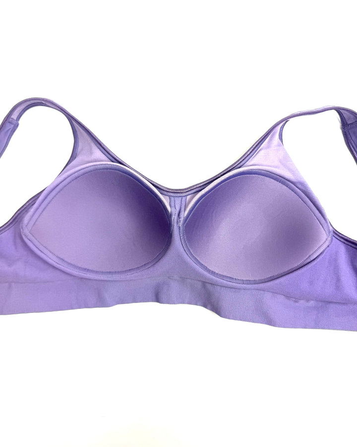 Lavender Dot Comfort Bra with Cups - Small