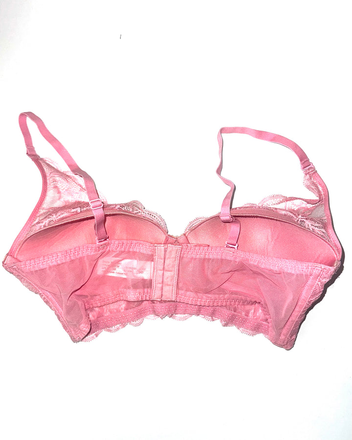 Blush Lace Longline Bra- 34B