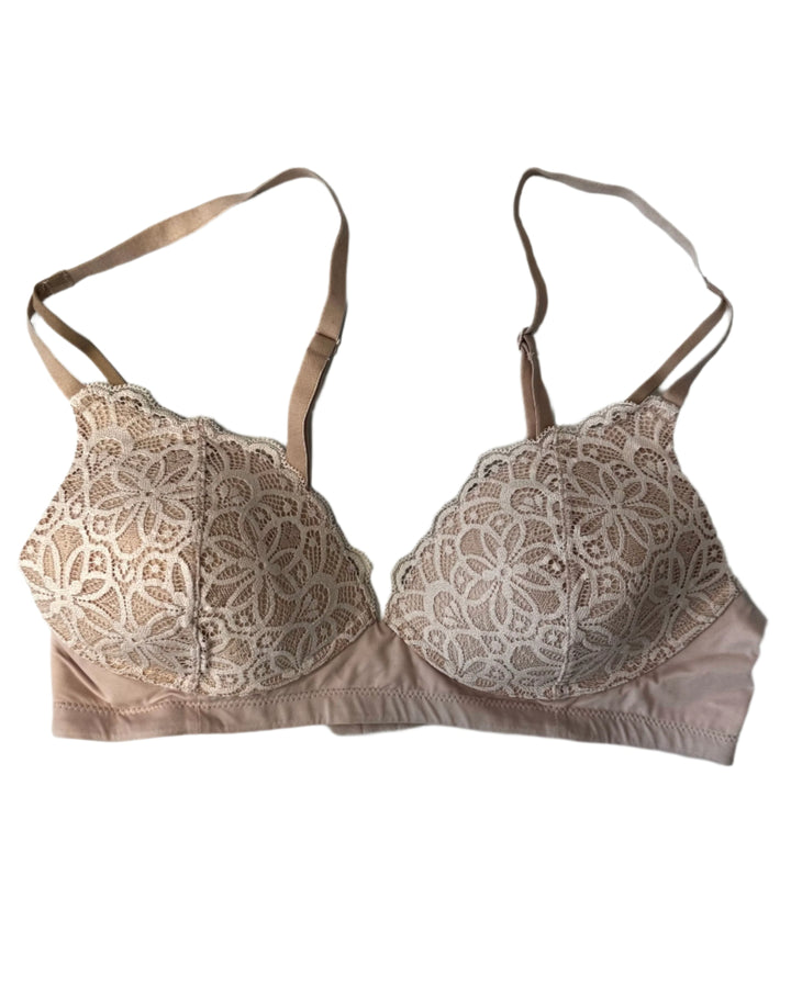 Soft Nude Pink Lace Bra - 34B