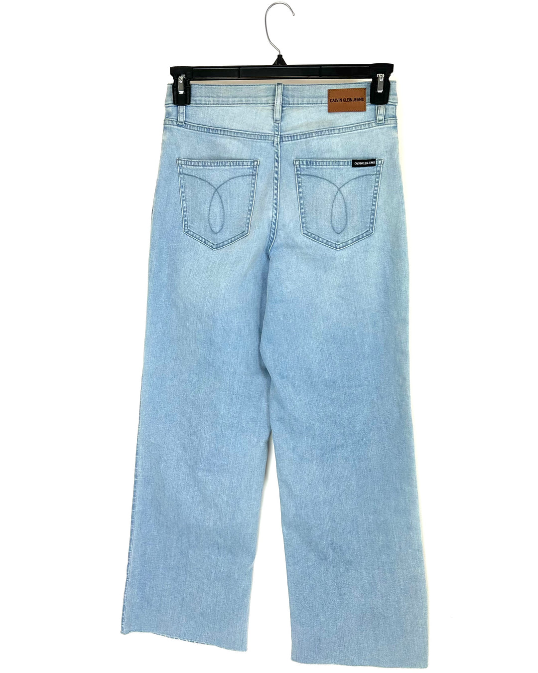 Wide Leg Jeans in Light Blue Wash - Size 28