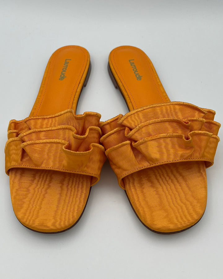 Bright Orange Flat Sandal - Size 6.5