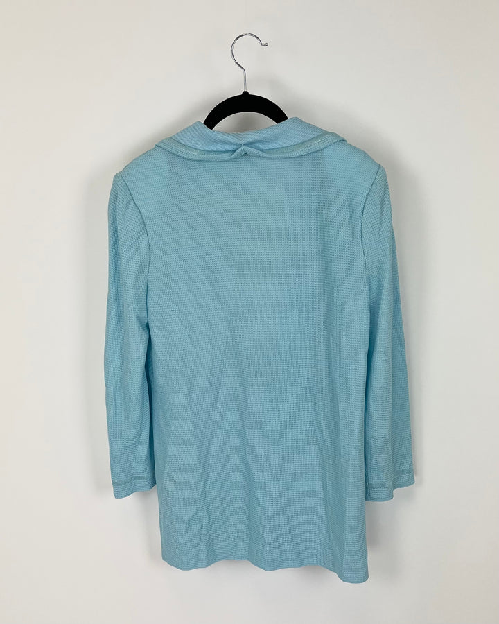 Light Blue Knit Cardigan - Size 2-4