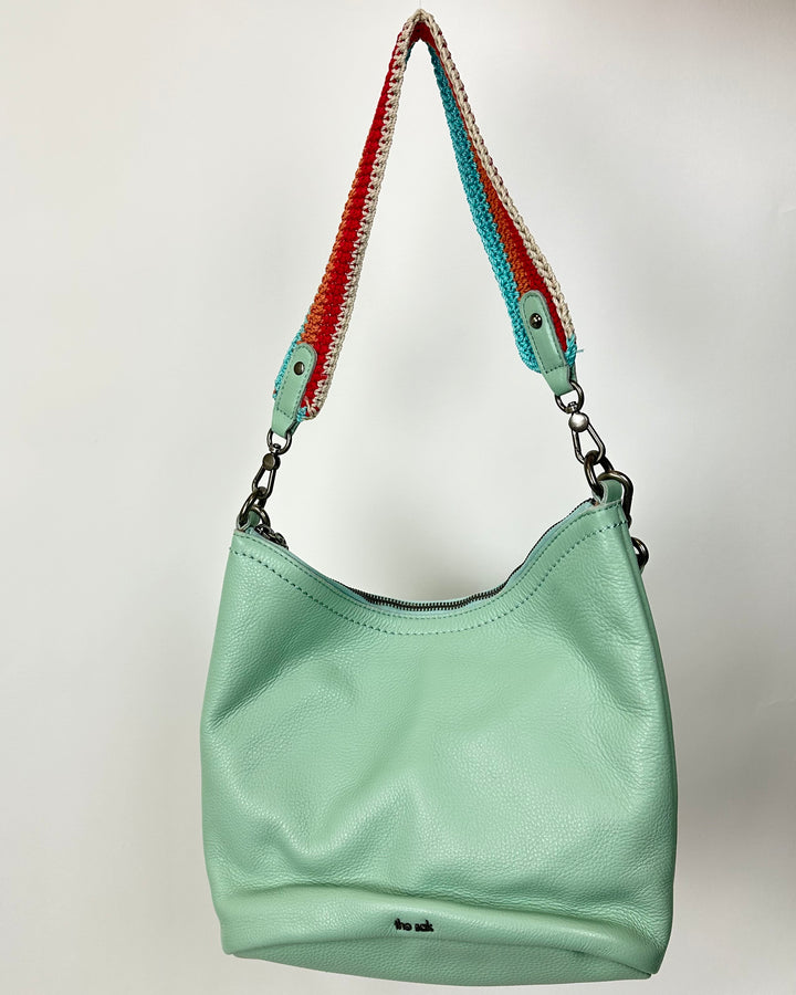 Mint Green Leather Bag