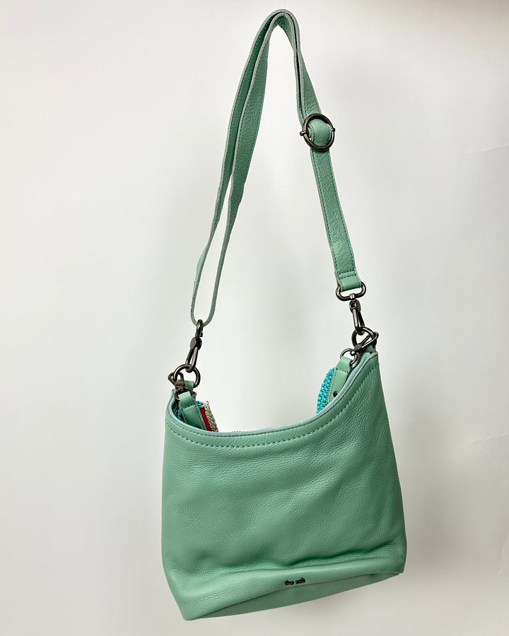 Mint Green Leather Bag