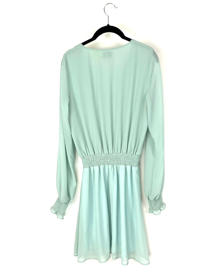 Seafoam Green Long-sleeve Dress - Small
