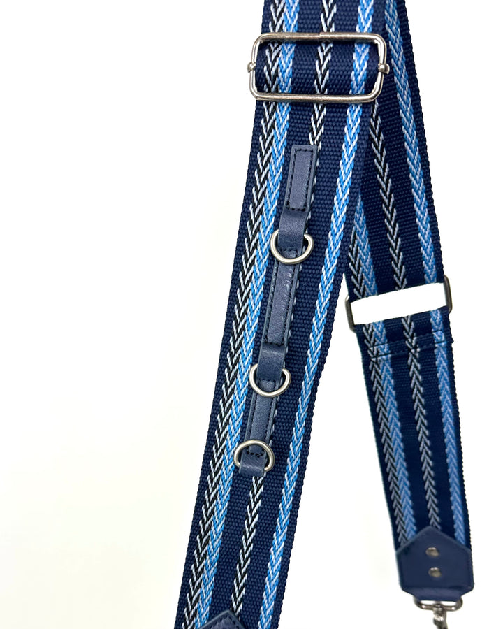 Blue Abstract Floral Print Bag