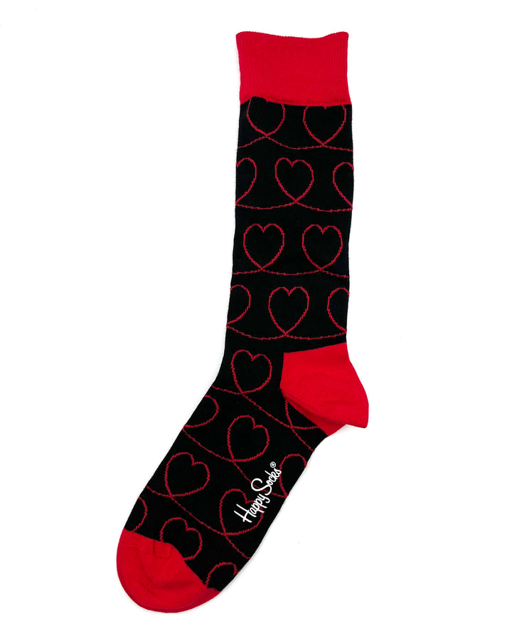 Black Heart Socks - Women's Size 10 - 12 1/2