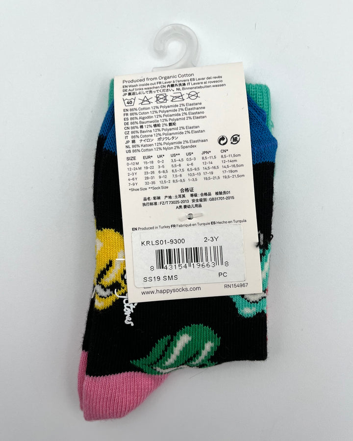 Rainbow Mouth Socks - Kids Size 2-3 Years