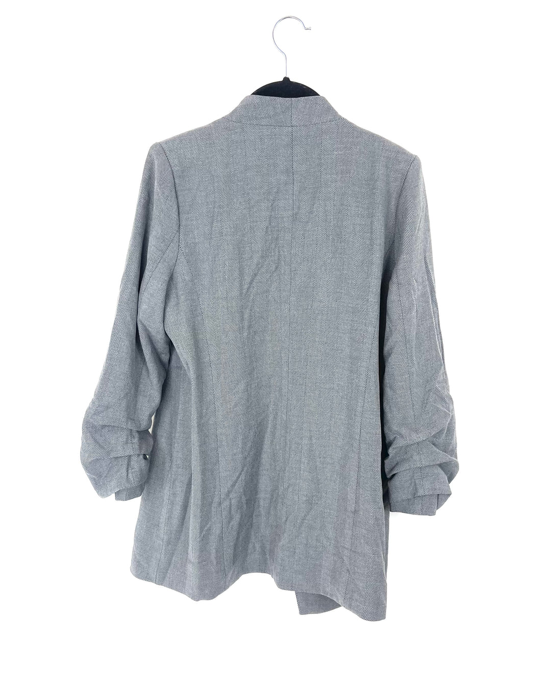 Grey Striped Cardigan - Size 18/20