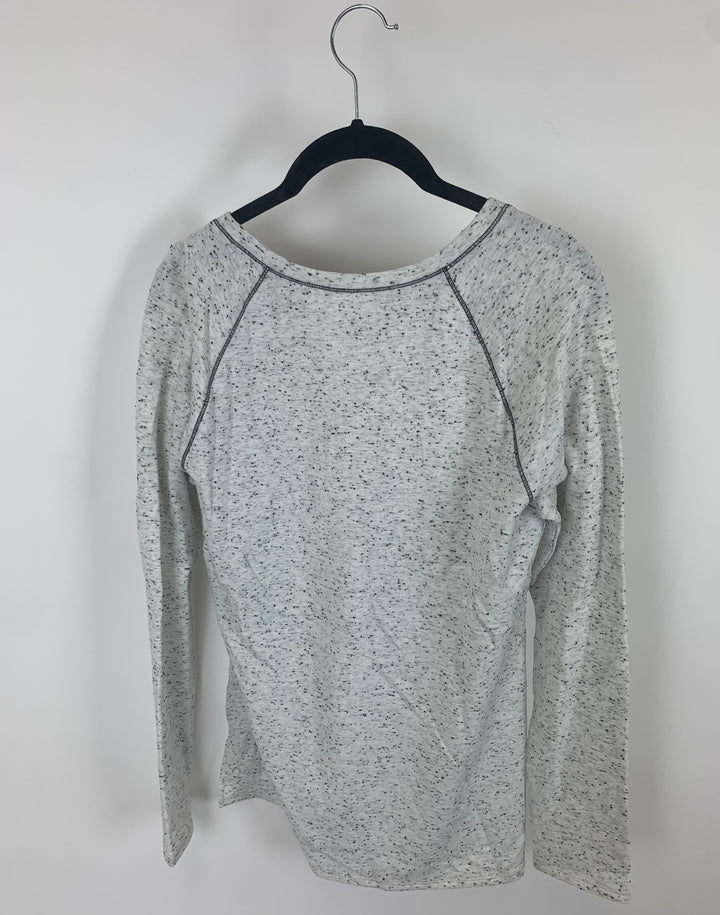 Heathered Gray Top - Size 10/12