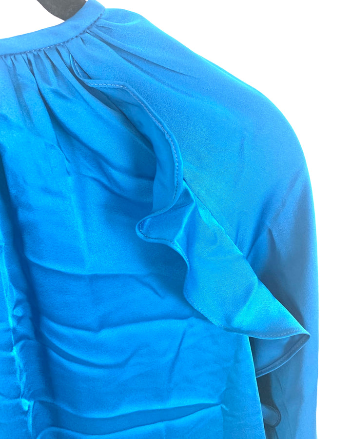 Turquoise Long Sleeve Blouse - Size 4/6
