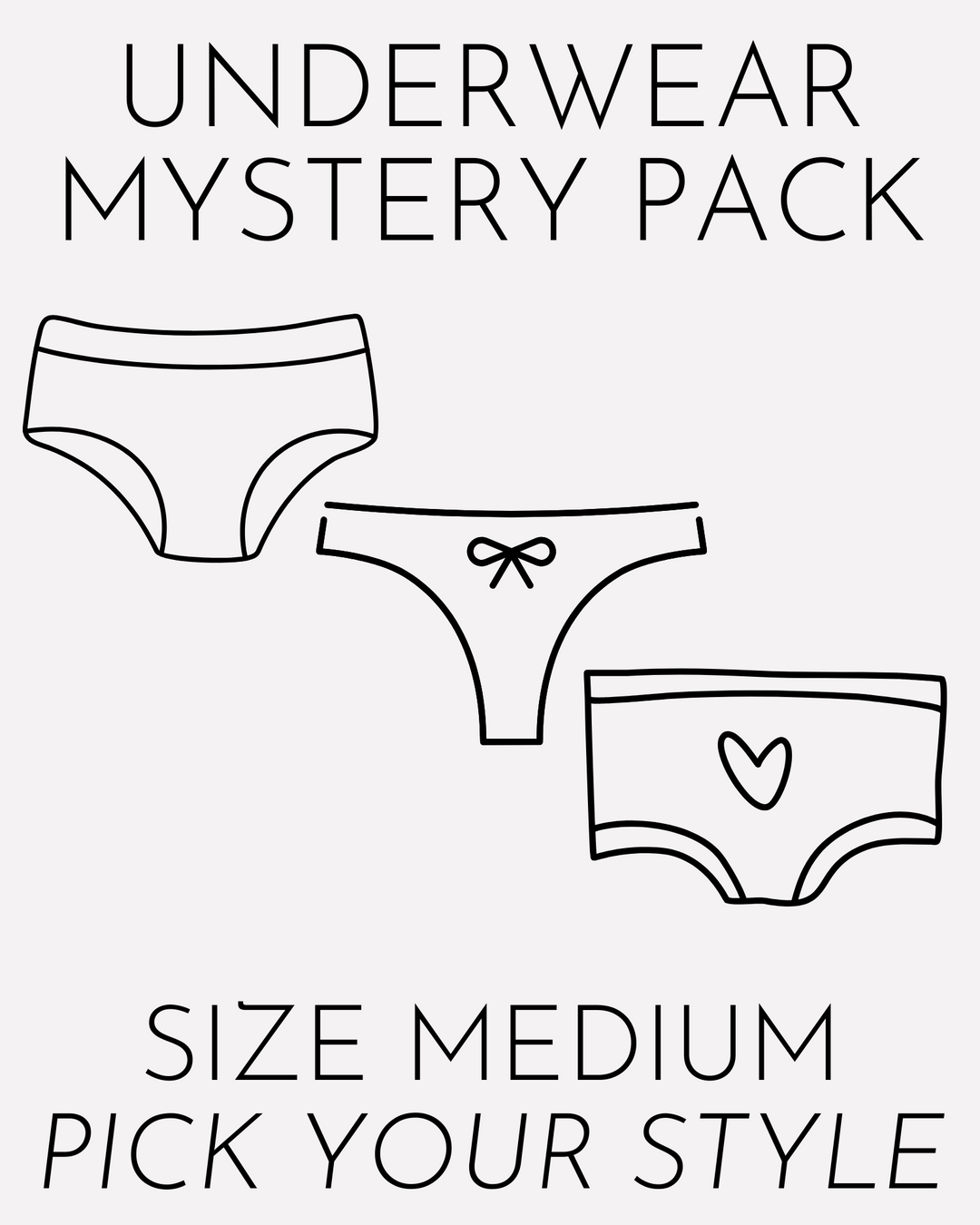 Underwear Mystery Pack - Medium (Size 6)