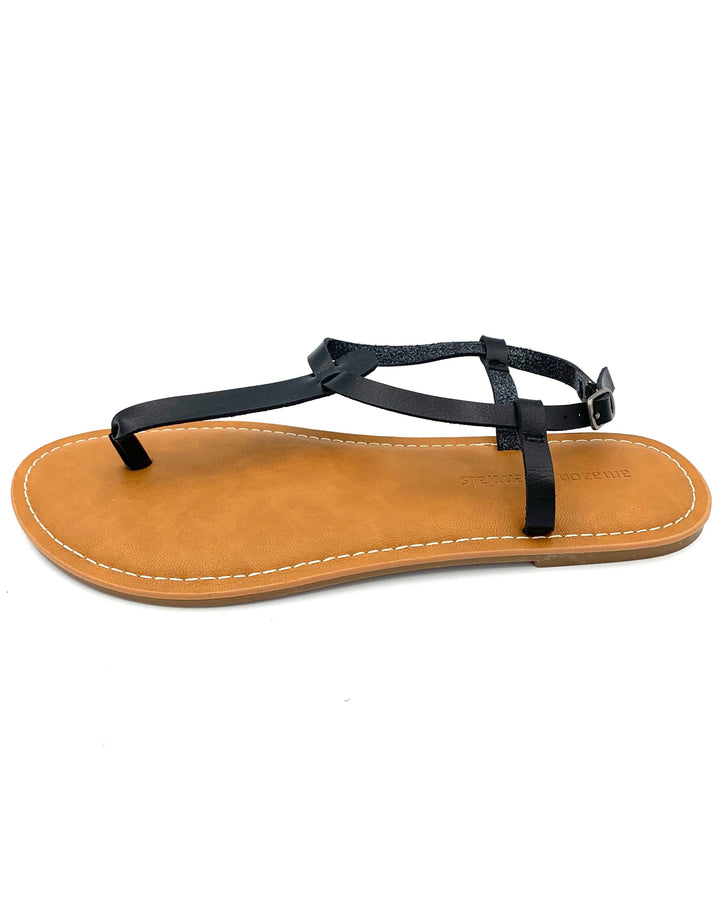 Black Thong Sandal - Size 7