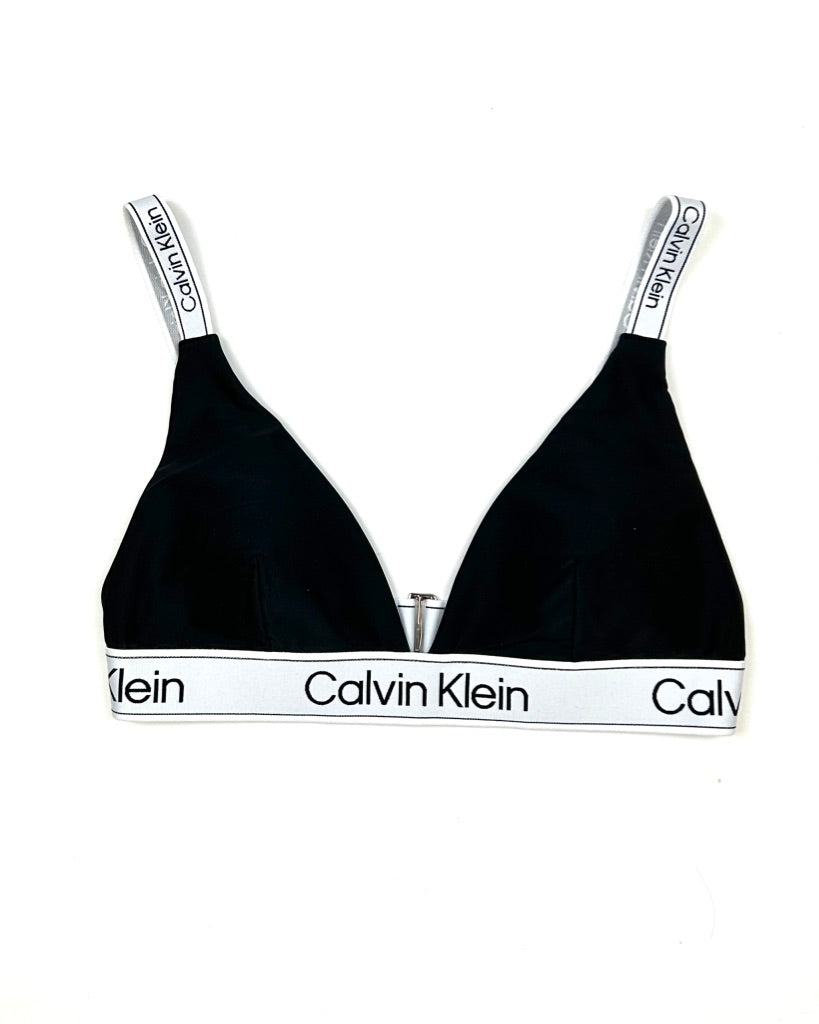 Black and White Bikini Top Small