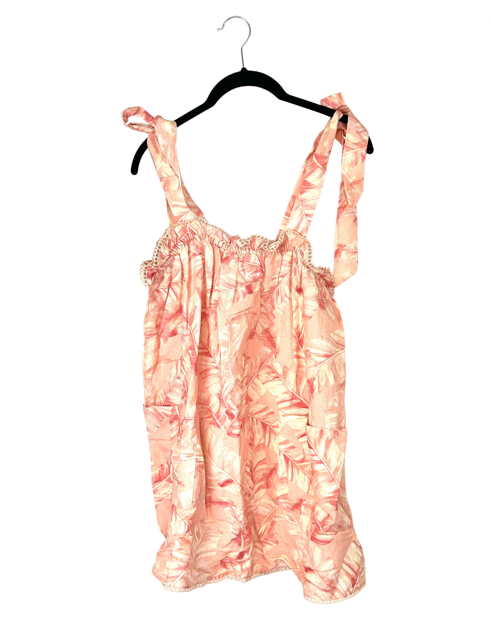 white christmas dresses Pink Palm Leaf Dress