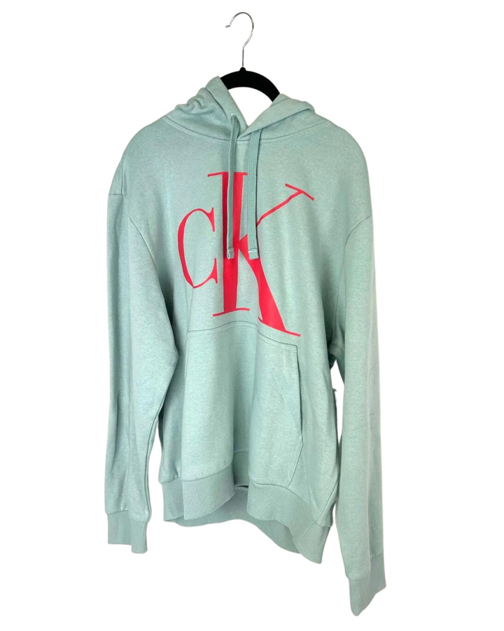 MENS Seafoam Green Hoodie - Medium