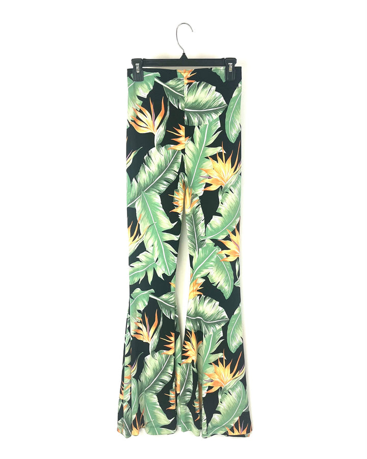 Floral Flare Pants - Small