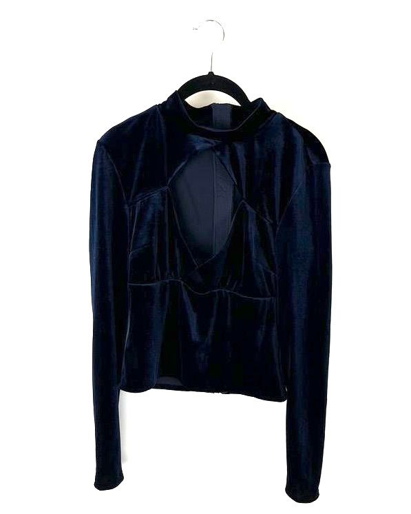Navy Long Sleeve Top - Size 0 and 4