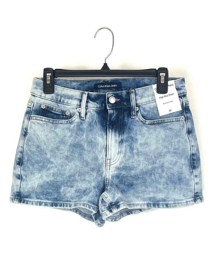 Light and Dark Wash Denim Shorts - Size 28