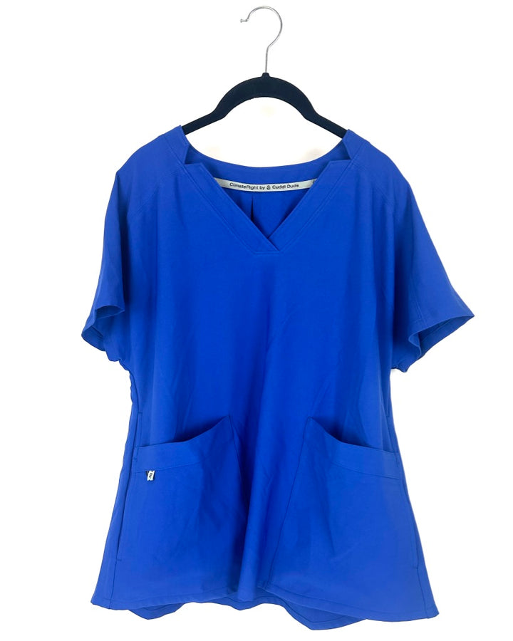 Blue Scrub Top - Size 6/8