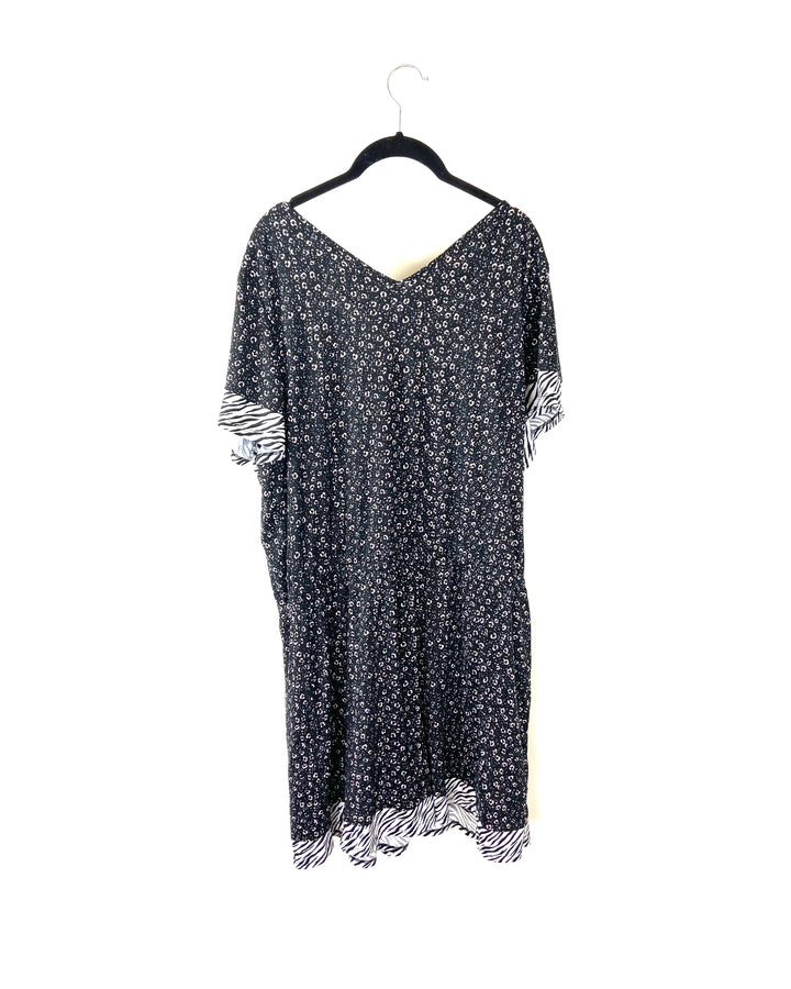 Cheetah and Zebra Print Romper - 1X