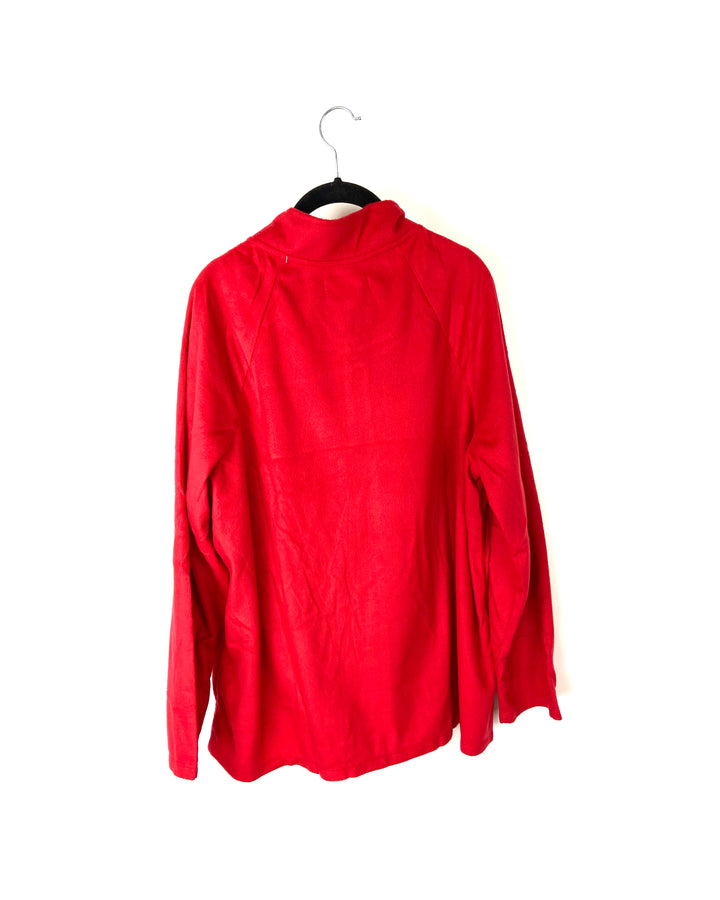 Red Zip-Up Jacket - Large