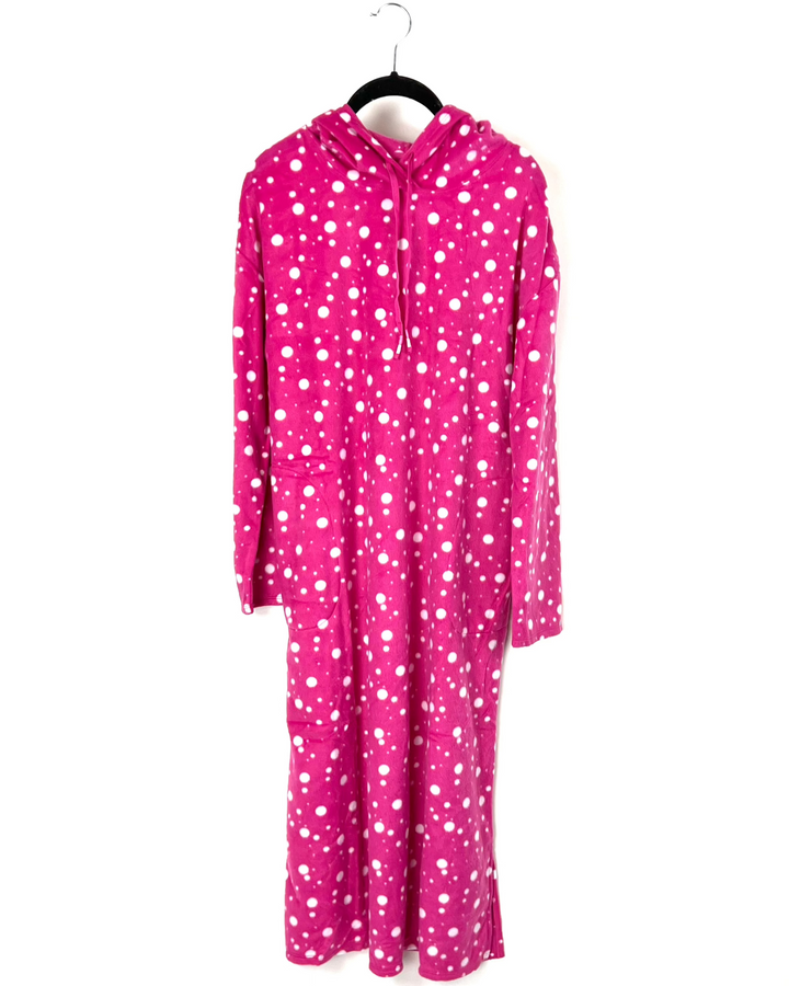 Pink And White Polkadot Nightgown - Size 6/8
