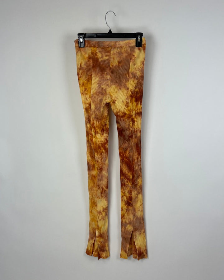Orange Tie Dye Leggings - Small