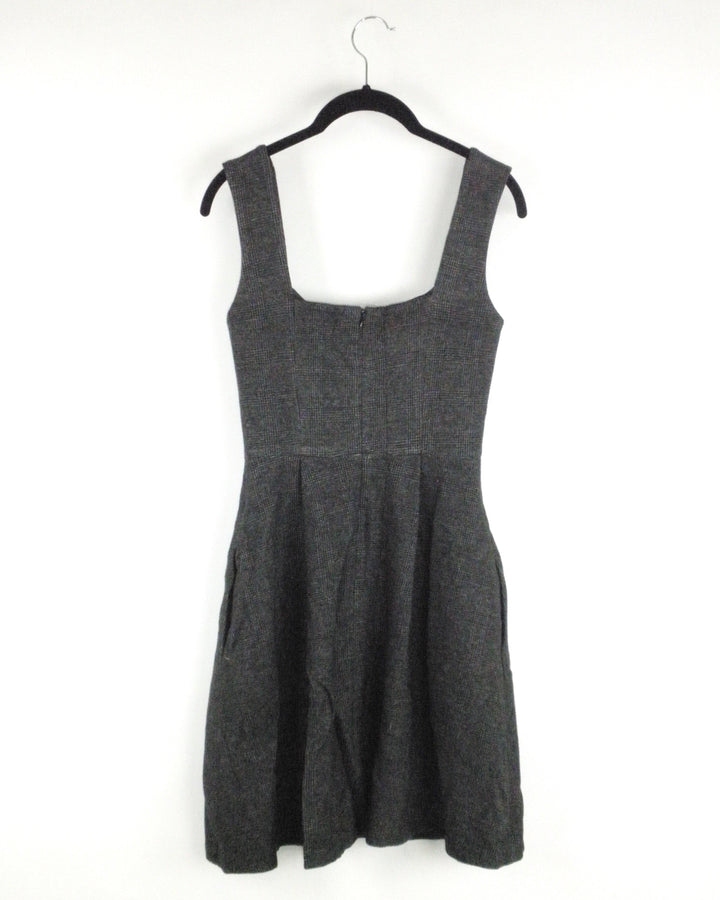 Amanda Uprichard Fit and Flare Heathered Grey Dress - Small - The Fashion Foundation - {{ discount designer}}