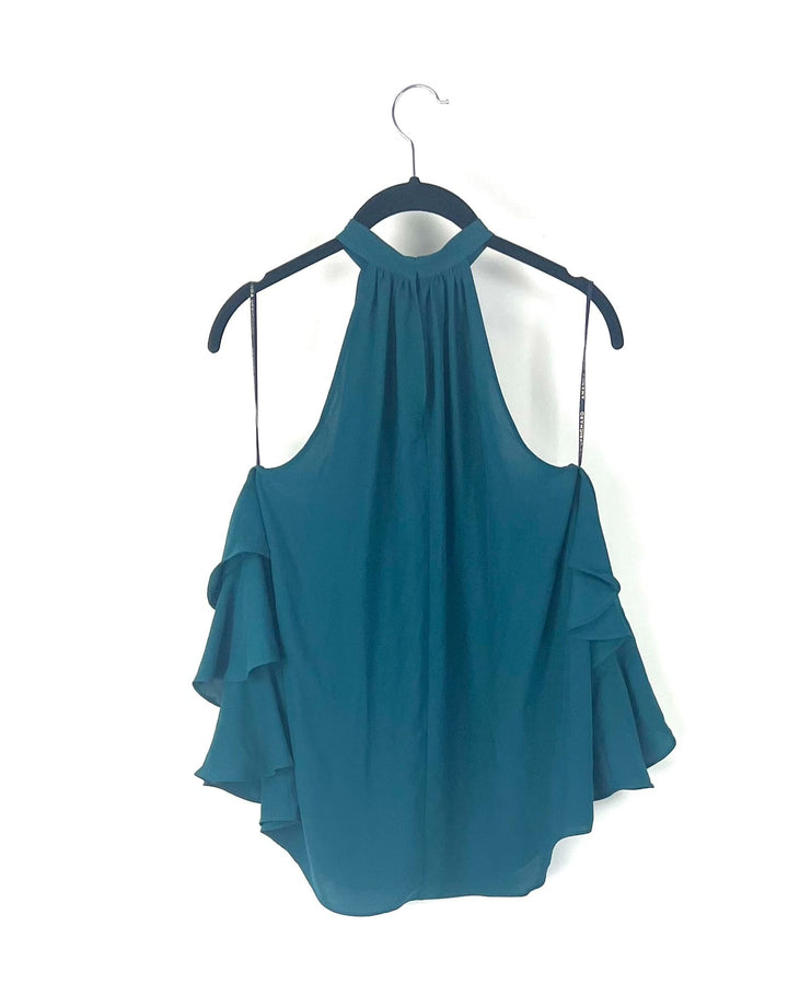 Dark Teal Blouse - Size 4-6