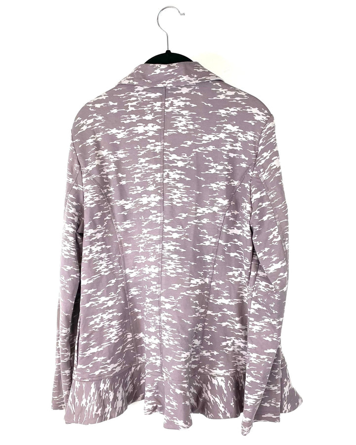 Purple Camo Blazer - Size 6-8