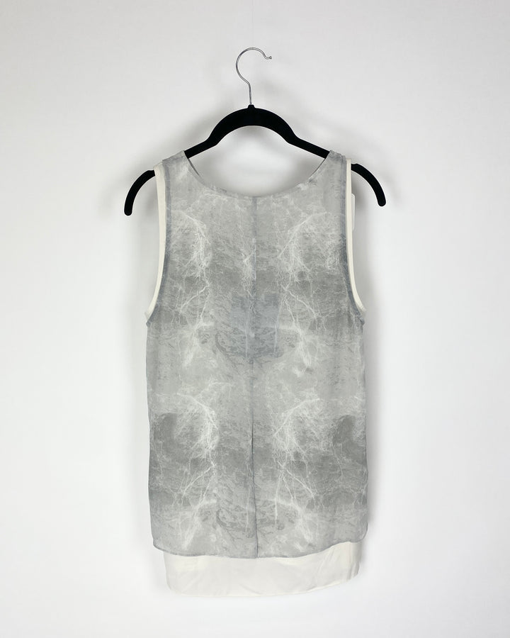 Grey Layered Tank Top - Extra Small