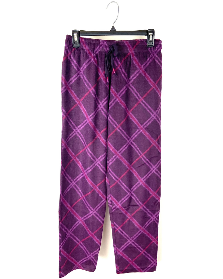 Purple Plaid Pajama Pants - Size 4/6