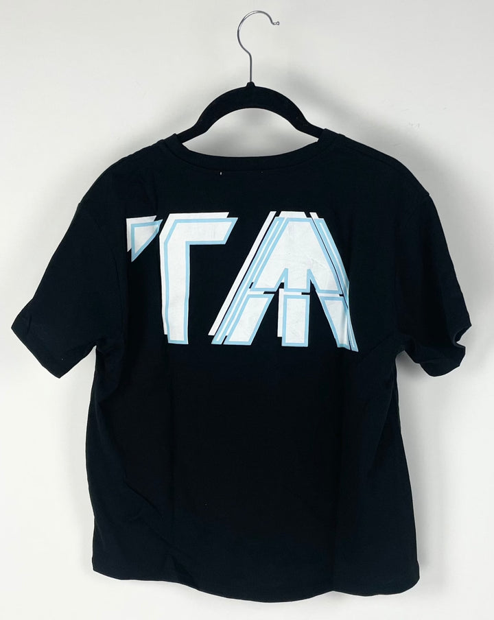 Black Short Sleeve Top - Size 0, 2, 4