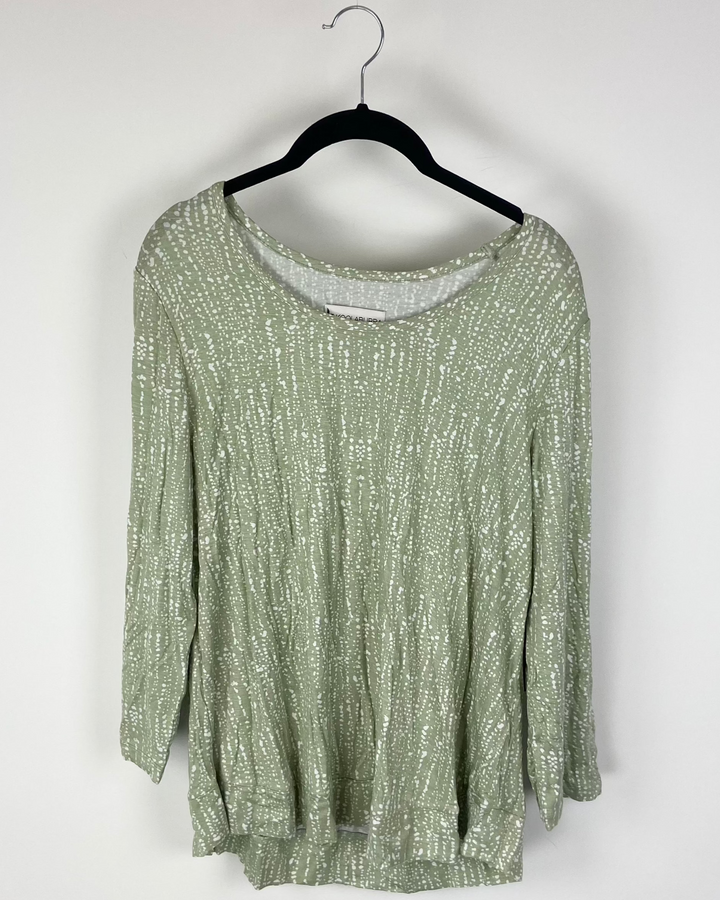 Green Polka Dot Top - Small