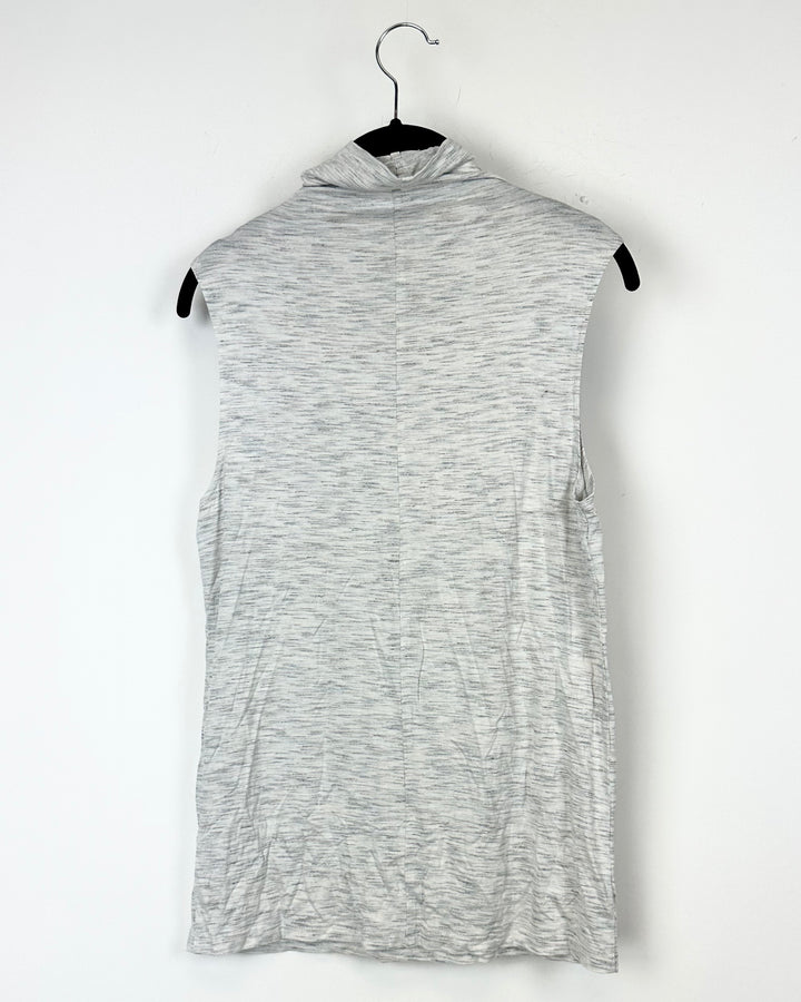 Light Grey Turtleneck Top - Small