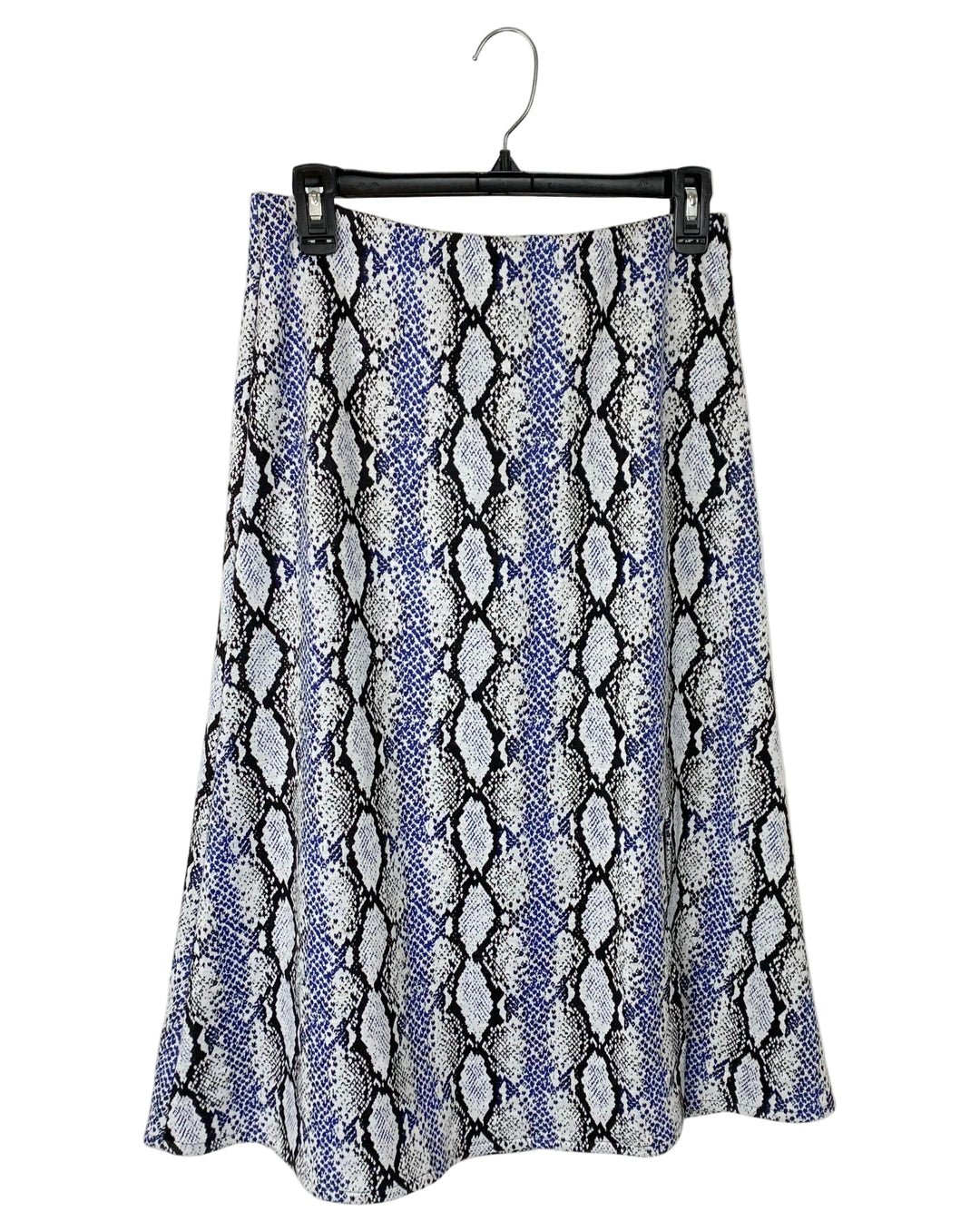 Snakeskin Print Midi Skirt - Small