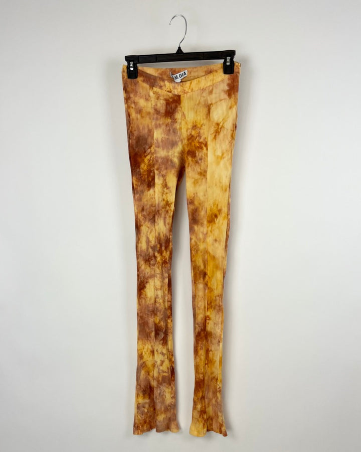 Orange Tie Dye Leggings - Small