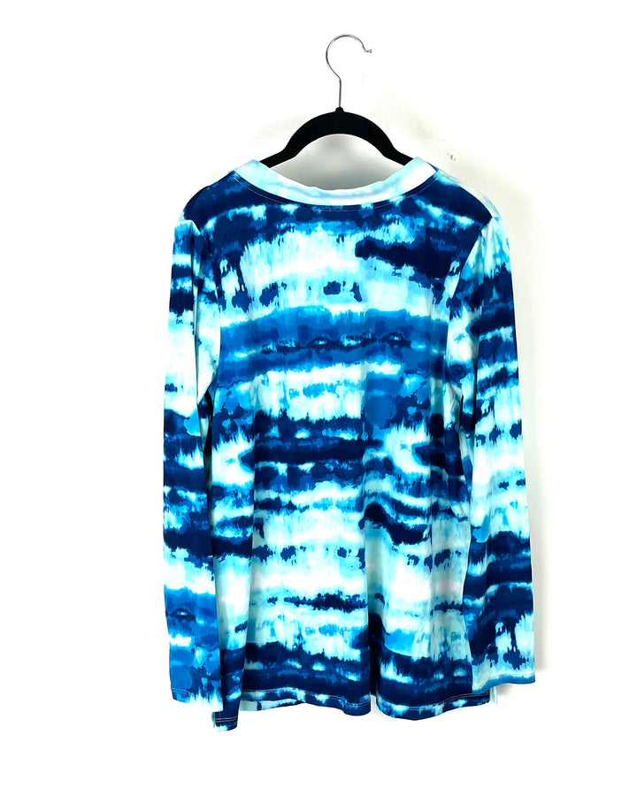 Blue Printed Cardigan - Small/Medium