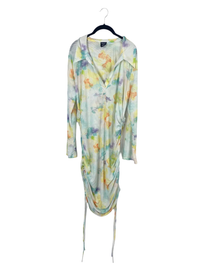 Multicolor Mesh Dress - 0X, 1X