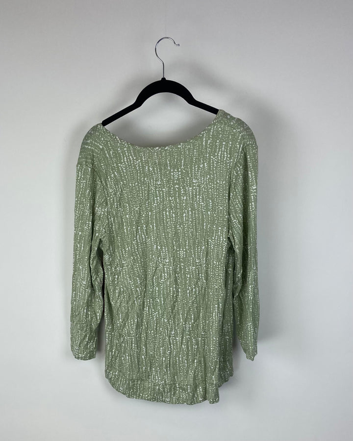 Green Polka Dot Top - Small