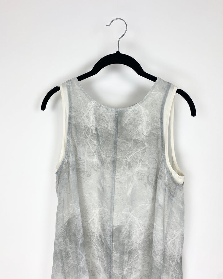 Grey Layered Tank Top - Extra Small